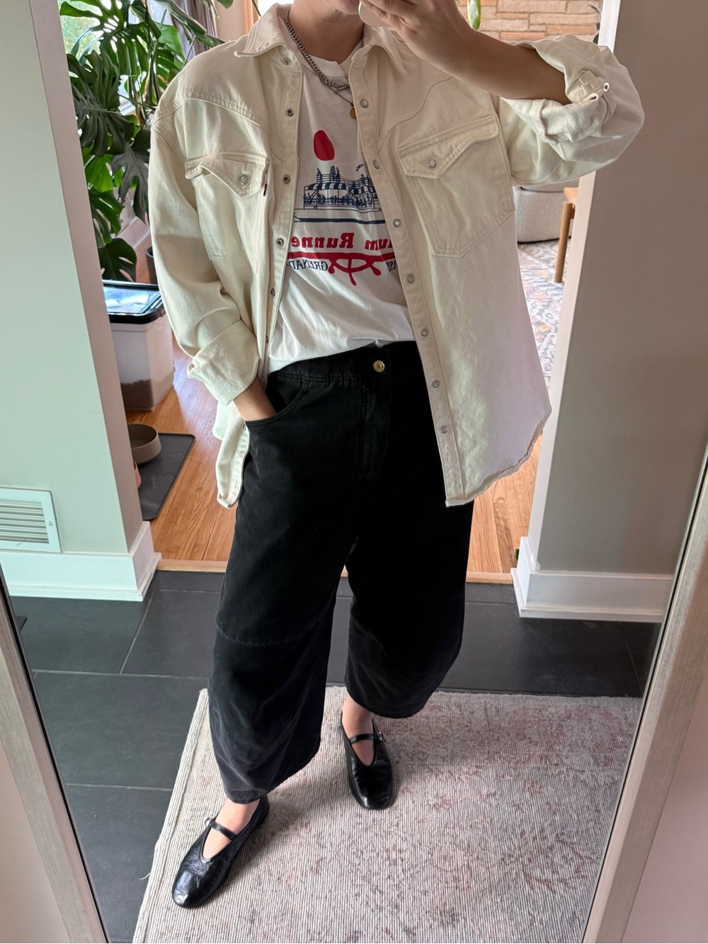 Levi's Oversized Western Snap-Front Shirt - S